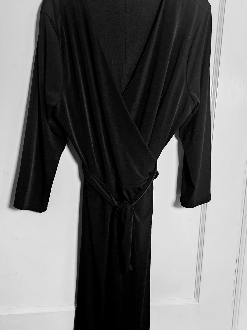 Alfani Black Long Sleeve Wrap Dress